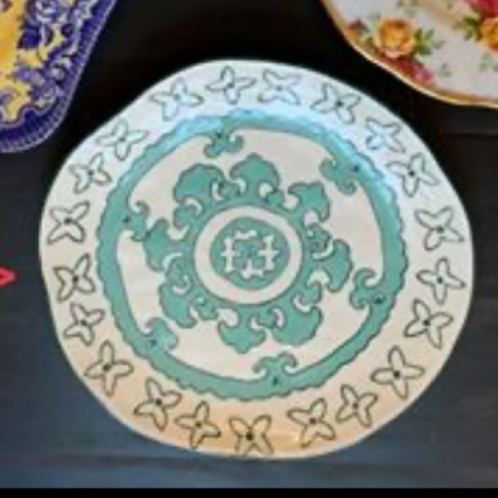 Turquoise Anthropologie Side Plates